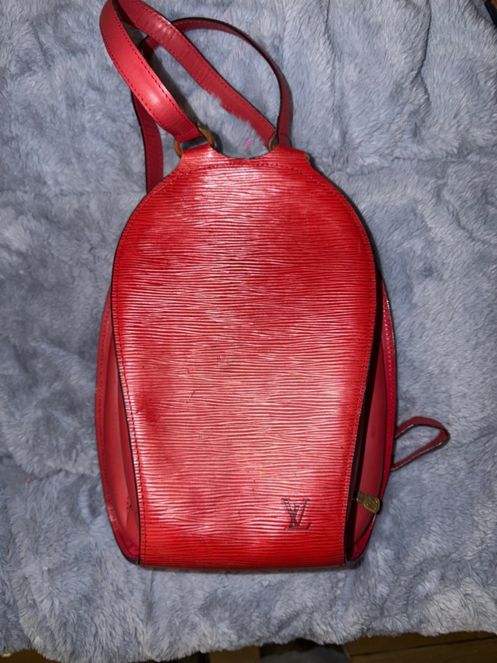 Louis Vuitton Red Epi Leather Backpackette